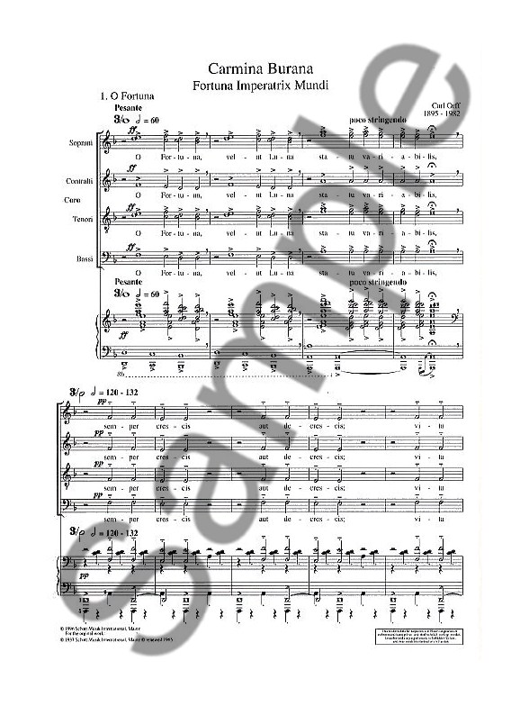 carmina burana partitura piano pdf free